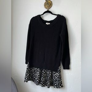 Sweater Dress with Ruffles